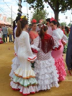 Donne di Siviglia durante la feria